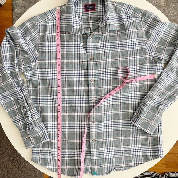 UNTUCKit Men’s Quenterra Plaid Flannel Buttom Down Shirt Medium Regular fit - Picture 2 of 6